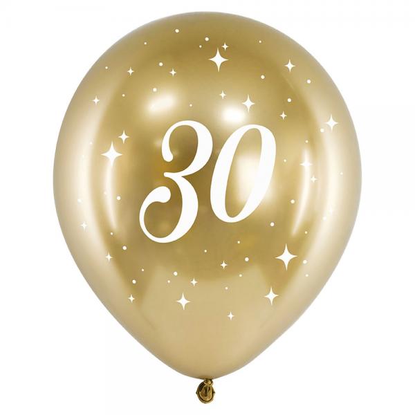 30-rs Balloner Guld