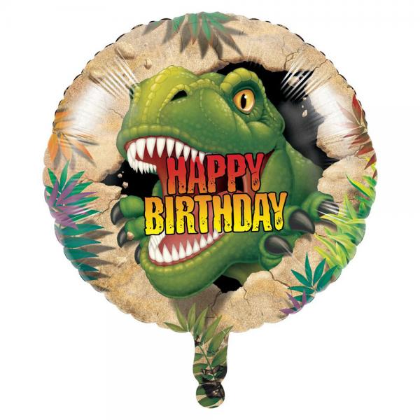 Happy Birthday Folieballon Dino Blast
