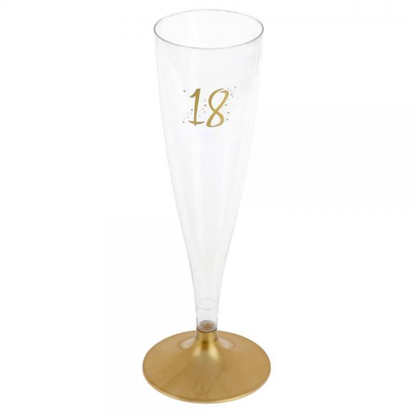 18-rs Champagneglas Genanvendeligt Guld