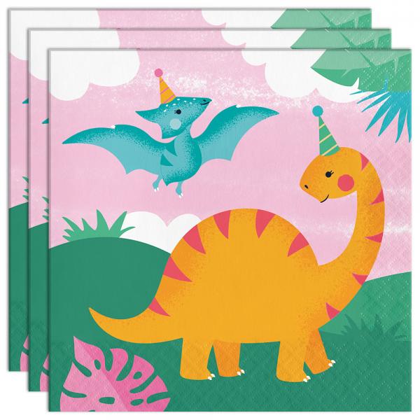 Servietter Dinosaurer Jungle 16-pak