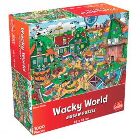 Wacky World Hollandske Blomstermarker Puslespil 1000 Brikker