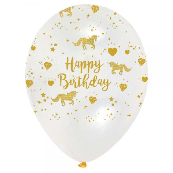 Happy Birthday Balloner Unicorn Sparkle