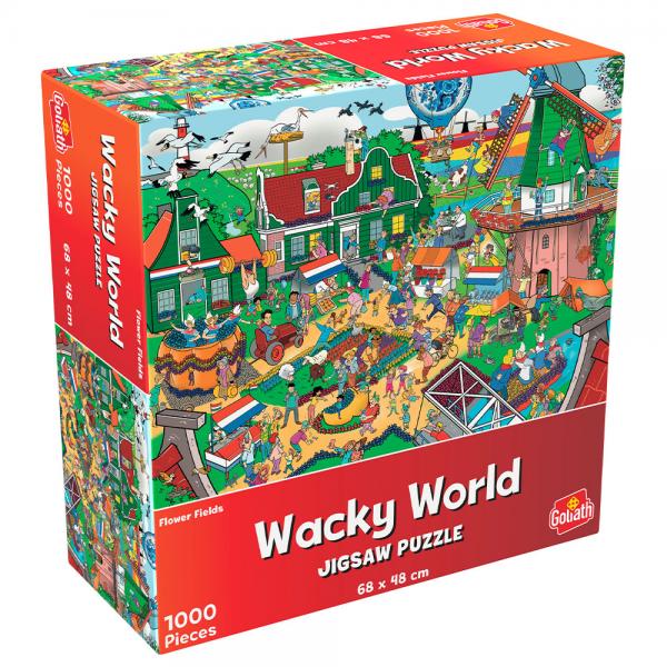 Wacky World Hollandske Blomstermarker Puslespil 1000 Brikker