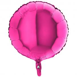 Folieballon Rund Magenta