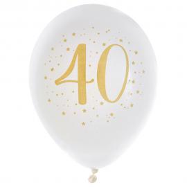 40 År Balloner Stjerner