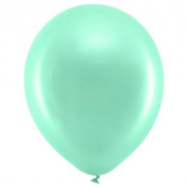 Rainbow Latexballoner Metallic Mintgrønne