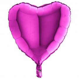 Folieballon Hjerte Violet