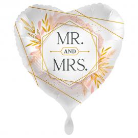 Mr And Mrs Ballon Modern Blush