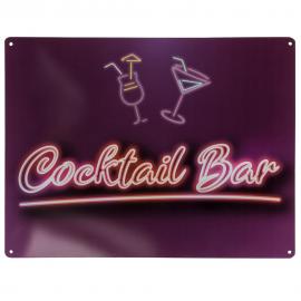 Metalskilt Cocktailbar