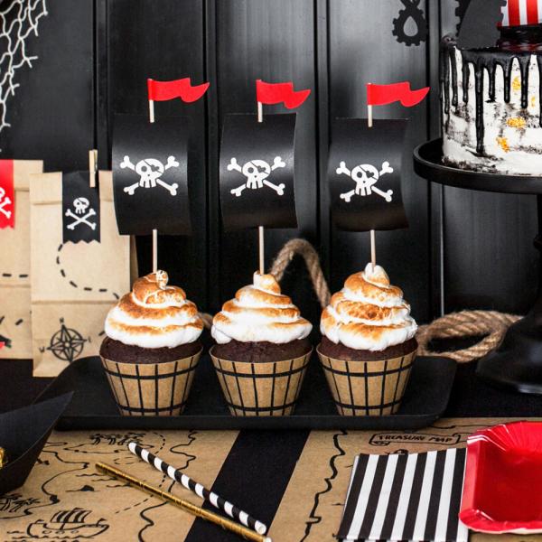 Pirates Party Cupcake Dekorations Kit