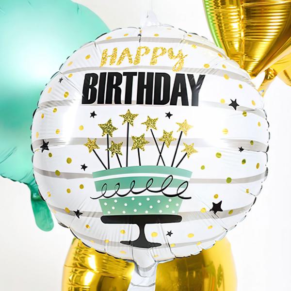 Folieballon Happy Birthday Kage