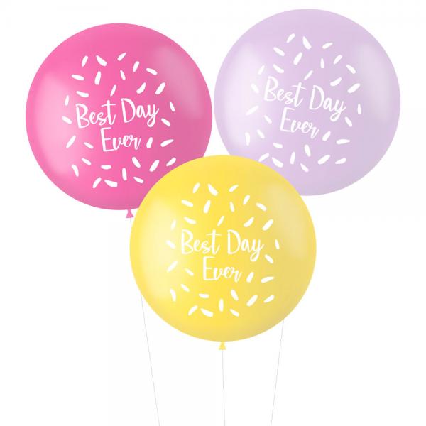 Balloons XL Best Day Ever Pastel Mix