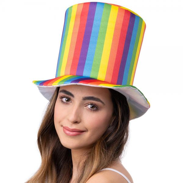 Pride Regnbue Stribet Hat