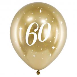 60-års Balloner Guld