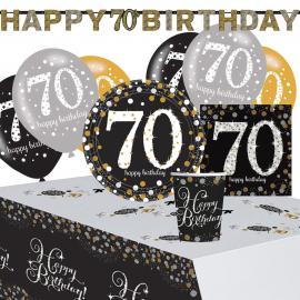 70-års Fødselsdagsfest Sparkling Celebration Kit 8 Pers