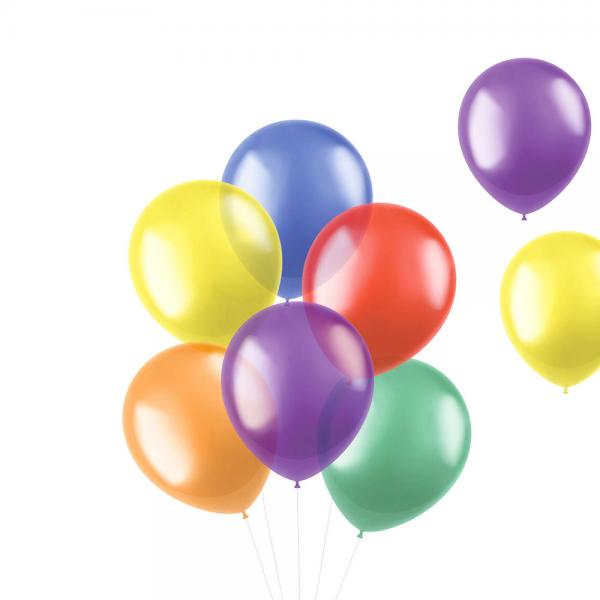 Balloner Transparent Farve Mix