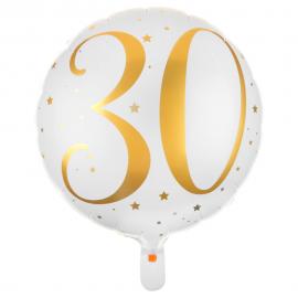 30 År Folieballon Stjerner