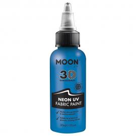 Moon Glow Neon UV Tekstilfarve Blå 30 ml