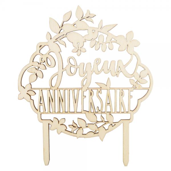 Cake Topper Joyeux Anniversaire Tr