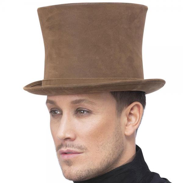 Viktoriansk Hj Hat Deluxe Brun