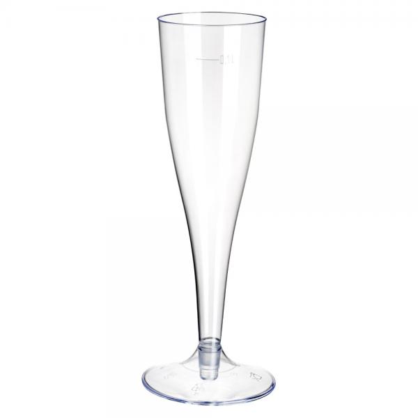Transparent Engangschampagneglas Plastik