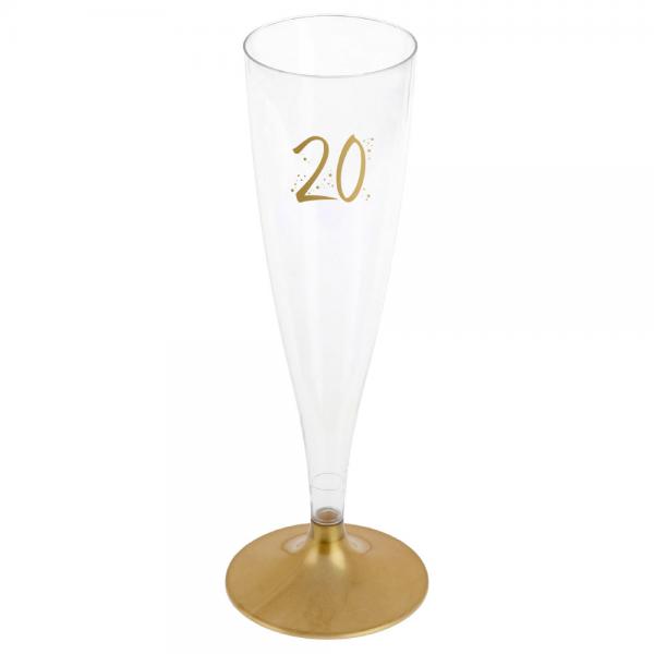 20-rs Champagneglas Genanvendeligt Guld