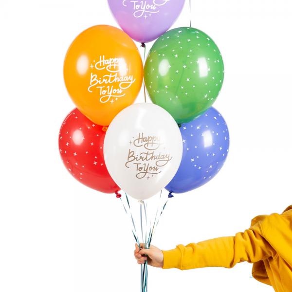 Latexballoner Happy Birthday To You 50-pak