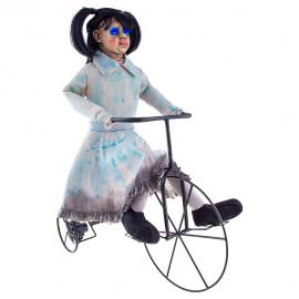 Uhyggelig Pige på Trehjulet Cykel Prop