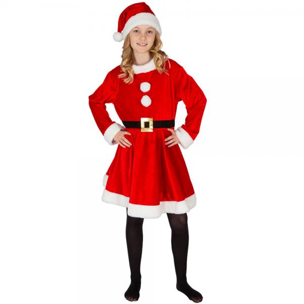 Santa Girl Kostume Brn