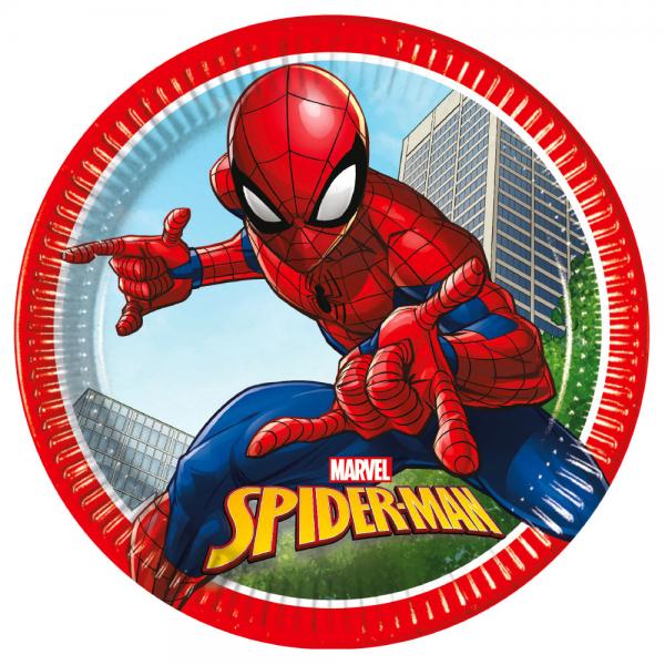 Spiderman Crime Fighter Paptallerkener