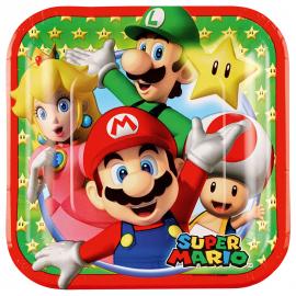 Super Mario Små Paptallerkener