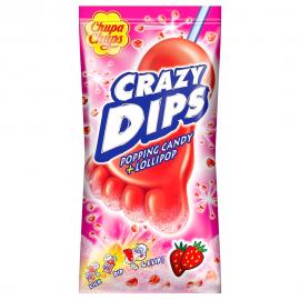 Crazy Dips Slikkepinde Jordbær