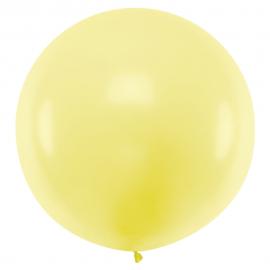 Kæmpestor Latexballon Pastel Gul