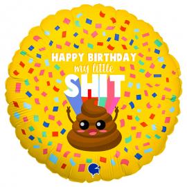 Happy Birtday My Little Shit Folieballon