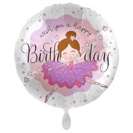 Happy Birthday Ballon Ballerina Birthday