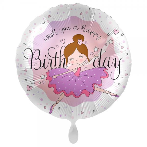 Happy Birthday Ballon Ballerina Birthday