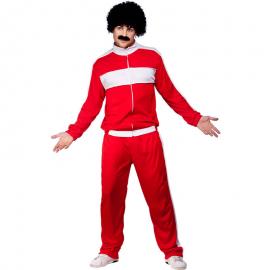 80'er Atlet Rød Kostume