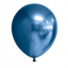 Chrome Miniballoner Blå 100-pak