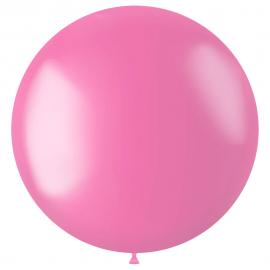 Rund Ballon XL Metallic Pink