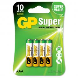 AAA-batterier 4-pak GP Super Alkaline