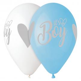 It's A Boy Balloner Blå & Hvid