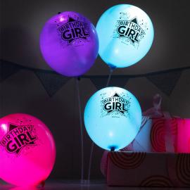 LED Balloner Birthday Girl