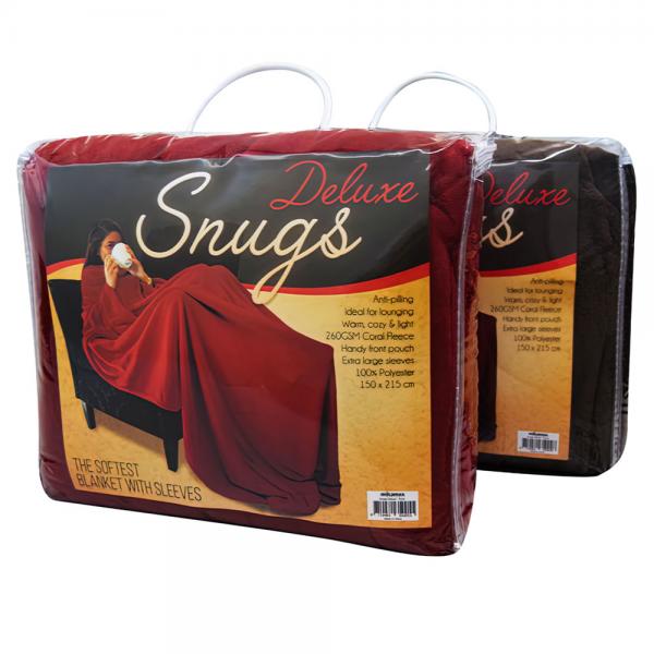 Fleecetppe Snugs Deluxe Brun