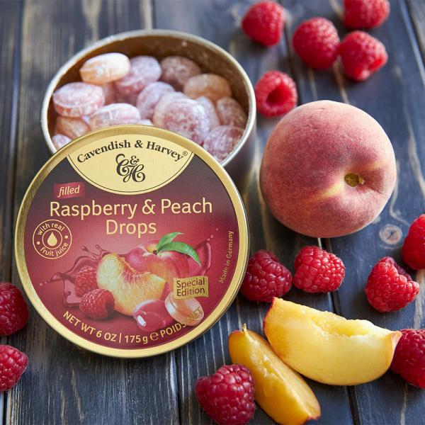 Raspberry & Peach Drops