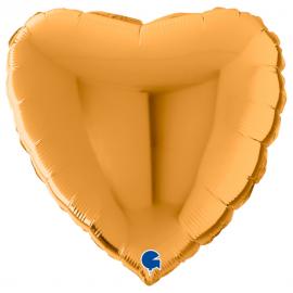 Hjerte Folieballon Guld