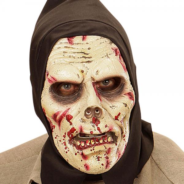 Mrk Zombiemaske med Htte