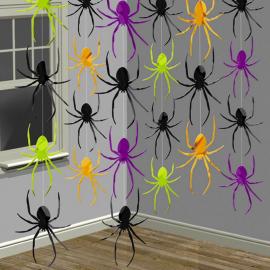 Hængende Halloween Dekorationer Edderkopper
