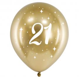 21-års Balloner Guld