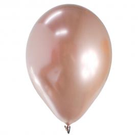 Latexballoner Metallic Rosaguld