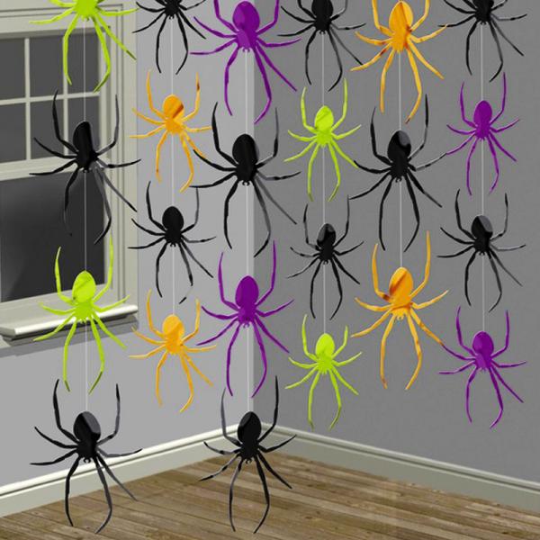 Hngende Halloween Dekorationer Edderkopper